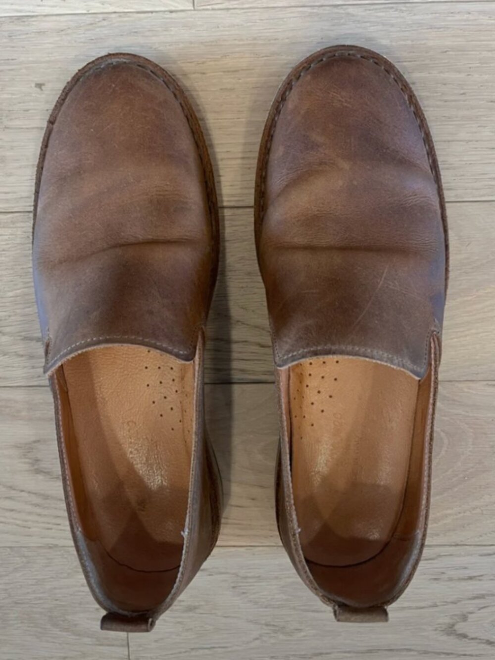Astorflex Men's Brown Leather Slip-On Loafers